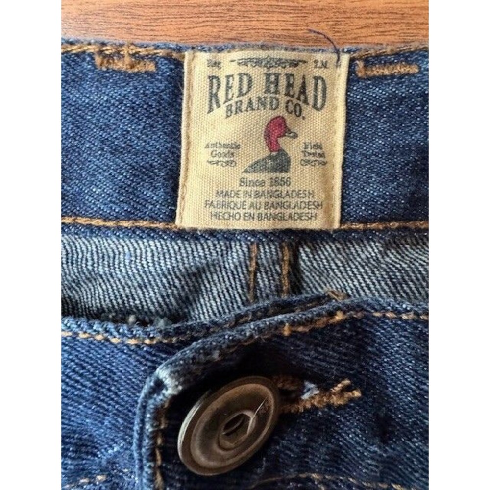 Red Head Brand Jeans Pants Men's Size 36 x 32 Denim Dark wash Relaxed Fit EUC - Picture 3 of 6